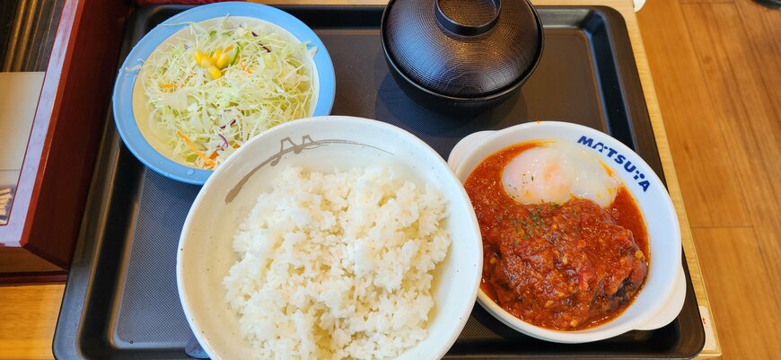 うまトマハンバーグ定食