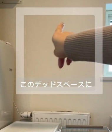 築8年注文住宅の〈洗面所デッドスペース〉をワーママが「大容量の可動棚」をDIY→日用品を収納してスッキリ整った空間に