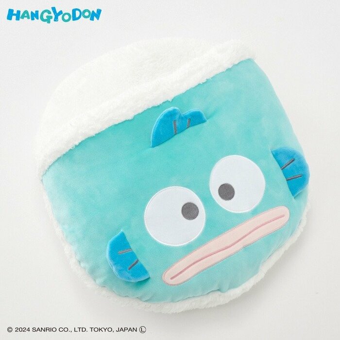 ハンギョドンのダイカットデザインで癒される足入れクッション