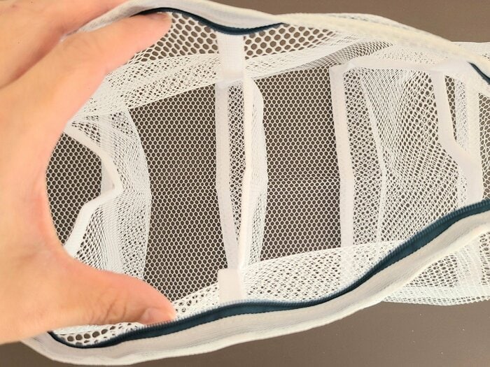 仕切りがあることで早く乾く