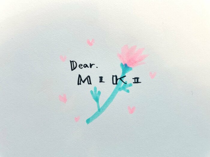 マーカーセットで描いた花