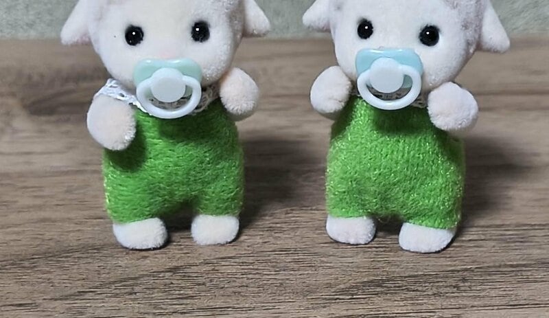 セリア、おしゃぶりパーツの筆者撮影写真