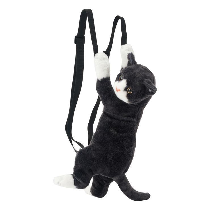 出所：しまむら公式オンラインストア キッズ　ぬいぐるみリュック ネコ （ハチワレ）