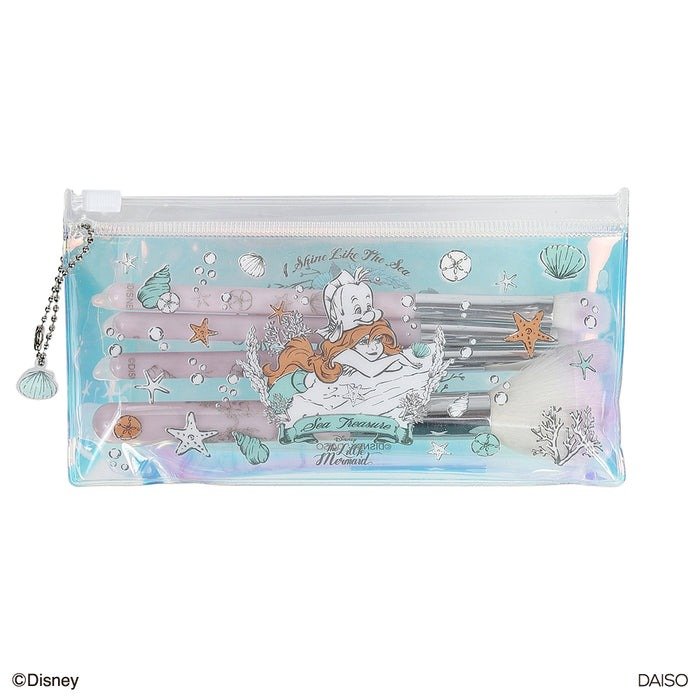 出所：ダイソー公式　メイクブラシセット、LPU（リトル・マーメイド）