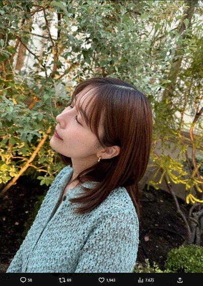 出所：有村藍里のX（@arimuraairi）参照日：2025年10月16日