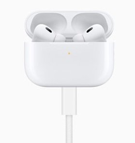 出所：Apple「Apple、USB-C充電機能を搭載した新しいAirPods Pro（第2世代）を発表」
