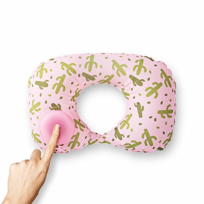 出所：Flying Tiger Copenhagen（フライング タイガー コペンハーゲン）ポンプ式ネックピロー