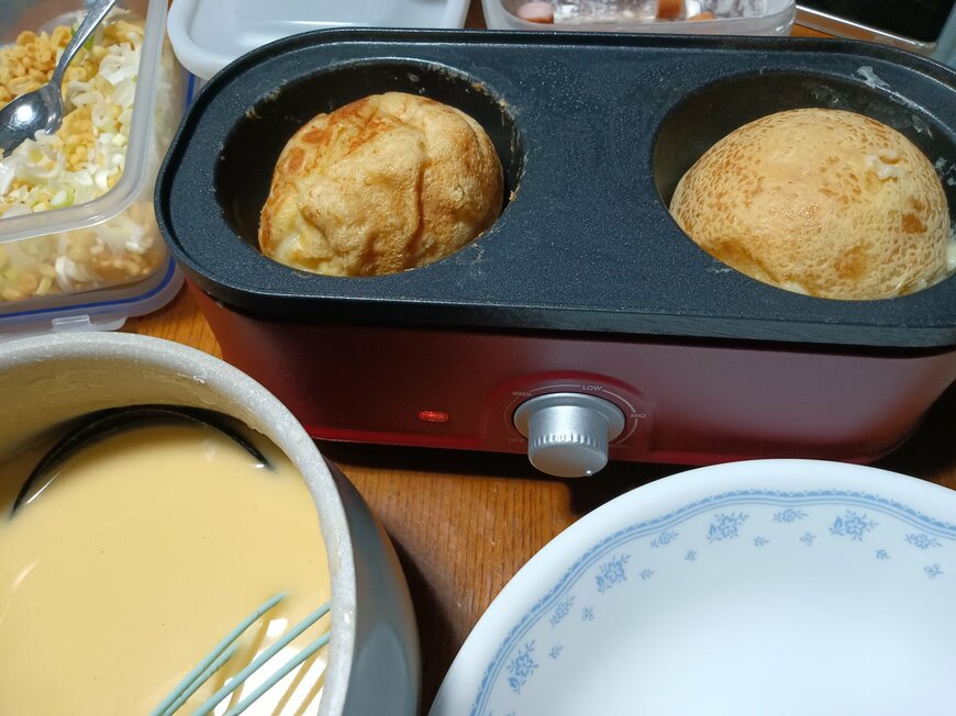 焼き上がったギガたこ焼き