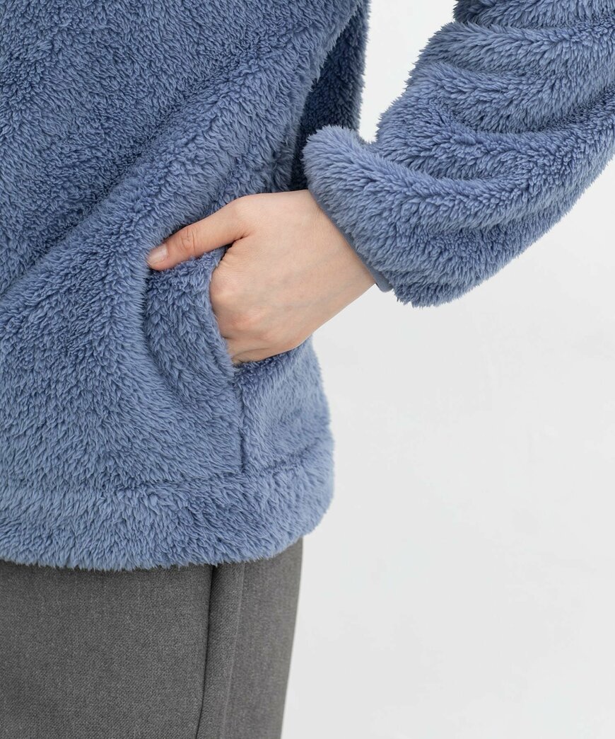 ハニーズ公式 ボアスタンドジップカーデ