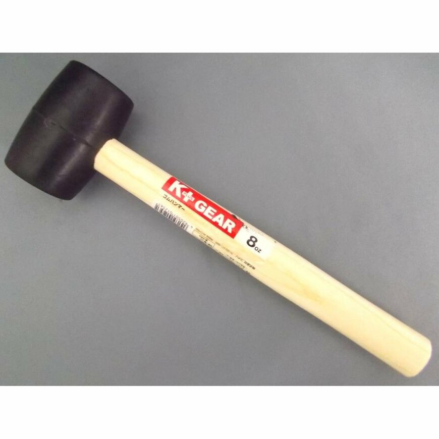 コメリオリジナル商品のゴムハンマー8オンスの商品写真