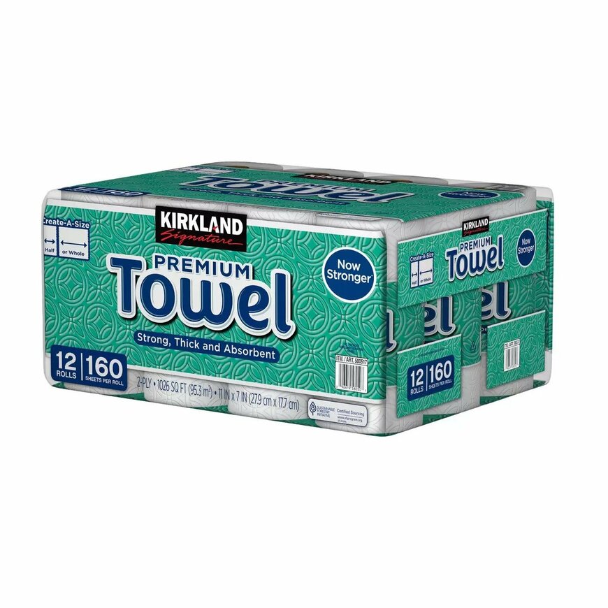 ・カークランドシグネチャー ペーパータオル 12ロール（コストコオンライン 公式サイト）