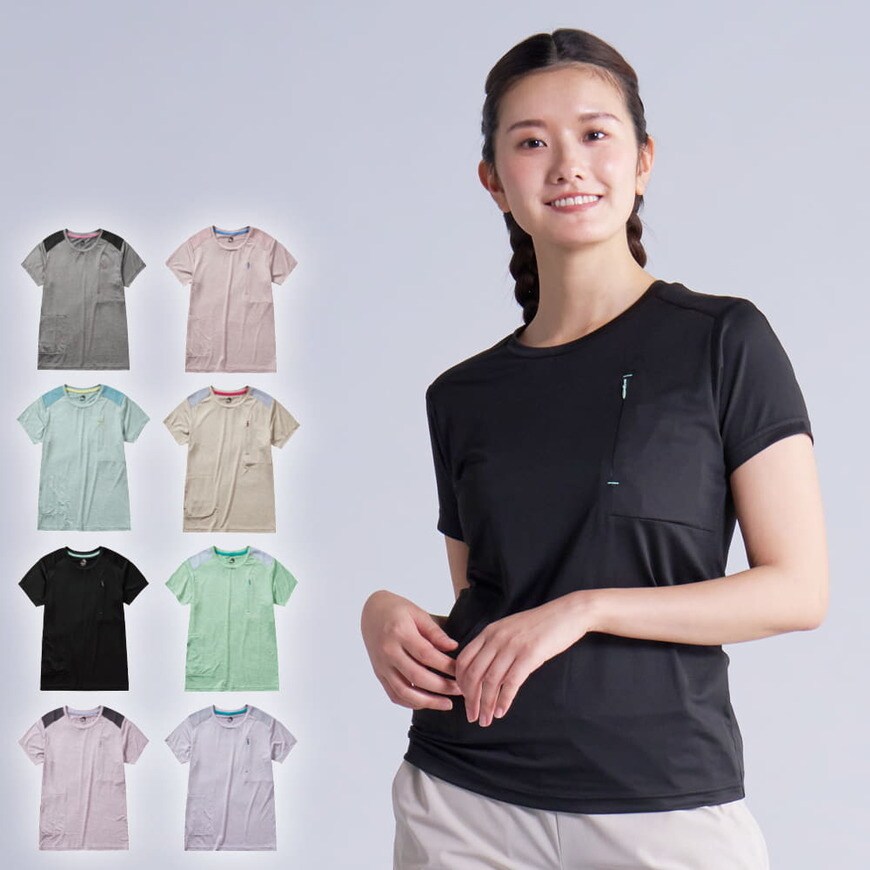 ワークマン公式　レディースドライスクラッチアクティブTシャツ　画像