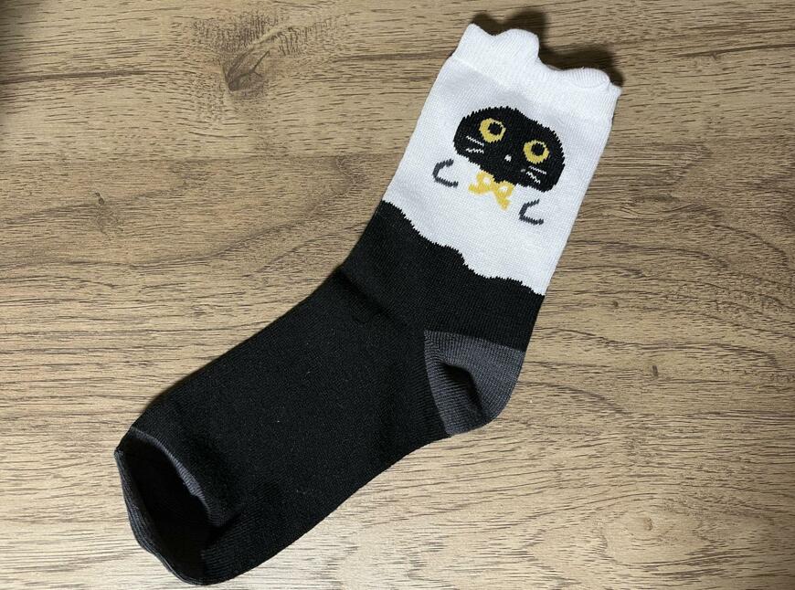 セリア、レディースショートクルー丈ソックス 3D ハロウィン柄