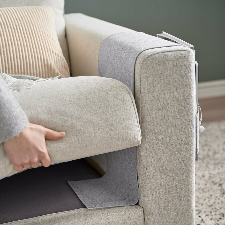 IKEA公式　SILÄNG スィレング 収納ポケット アームレスト用