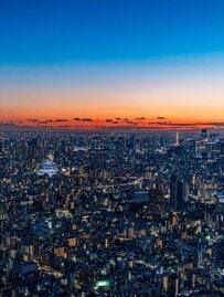“東京のマジックアワー”に目が奪われる！美しい大都会に称賛続出「めっちゃ綺麗」