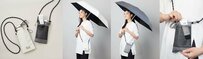 オシャレすぎる「ショルダーポーチ」付き！手のひらに収まる超ミニサイズ「日傘」で夏の紫外線対策！