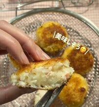 玉ねぎとカニかまがたっぷり入った【カニかまクリームコロッケ弁当】が美味しそう！新婚の妻が夫に作る節約＆愛情弁当
