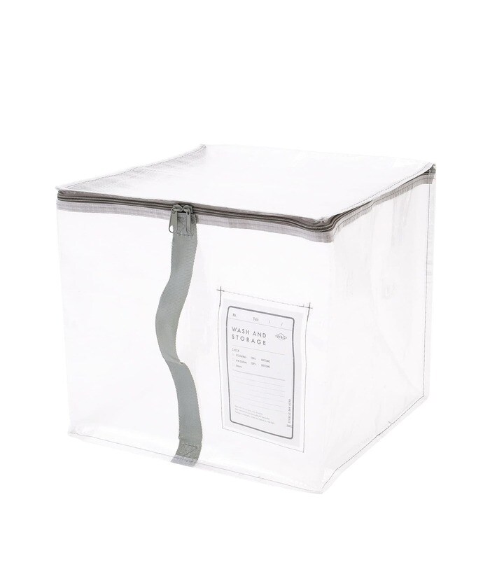 フタ付きクリアボックス／クリア収納