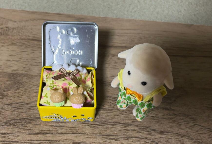 筆者撮影（セリア、プー＆フレンズ ミニミニ缶ケース）