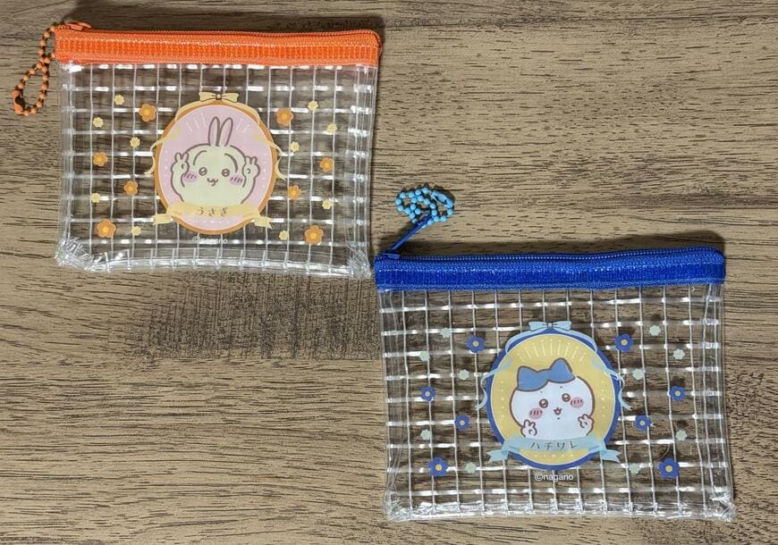 筆者撮影（セリア、ちいかわ ミニメッシュポーチ 2）
