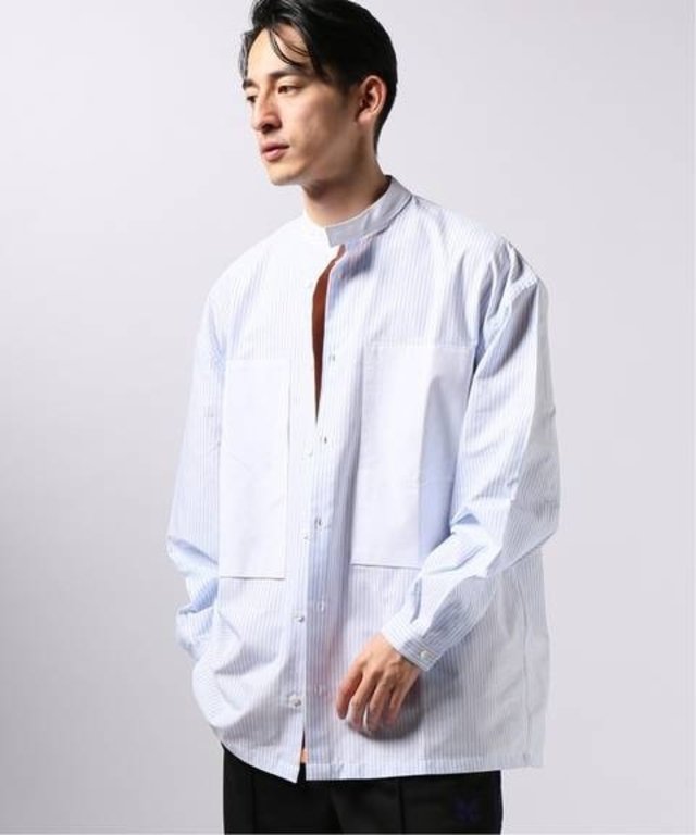 E.TAUTZ - COLLARLESS LINEMAN SHIRT ¥37,800（税込）