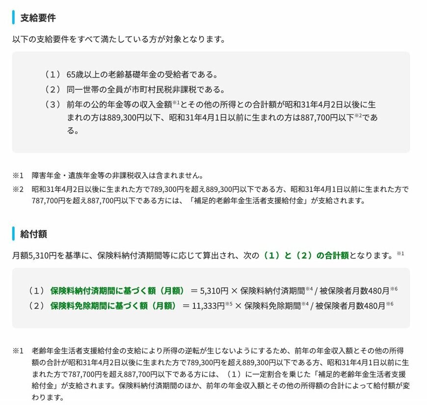 出所：厚生労働省「年金生活者支援給付金制度について」