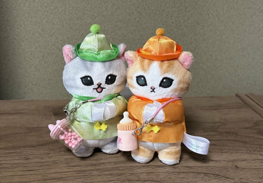 筆者撮影（セリア、ぬい用 肩掛け哺乳瓶・ぬい用 肩掛けドリンクホルダー）