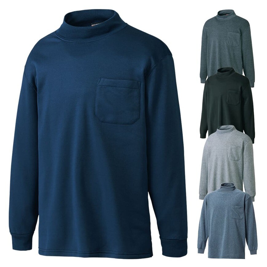 出所：ワークマン公式オンラインストア 制電加工裏起毛 長袖ハイネック