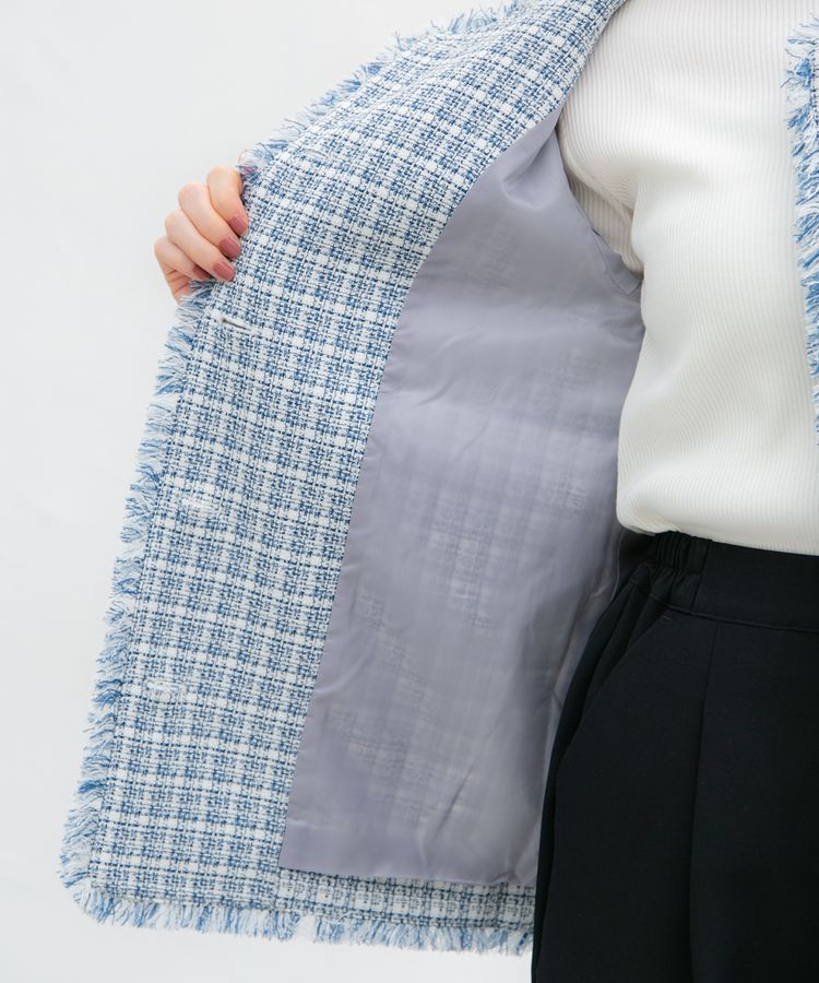 出所：ハニーズ公式通販 ツイードジャケット