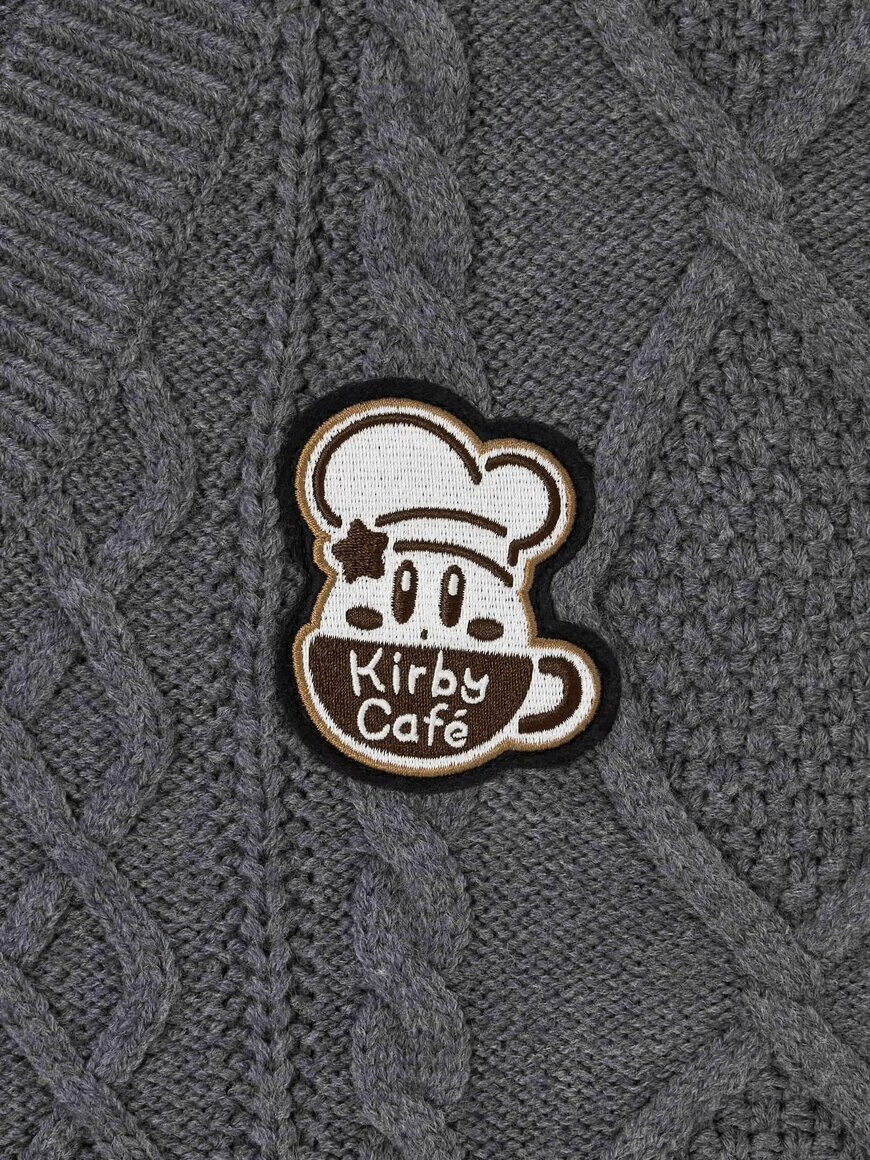 GU公式　ケーブルニットベスト Kirbyの画像