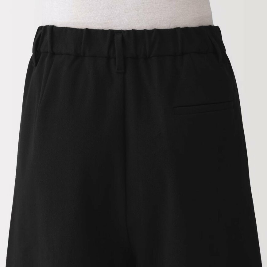 無印良品 婦人 起毛ジャージー クロップドパンツ 素材