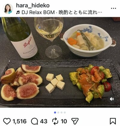 原日出子のInstagram投稿