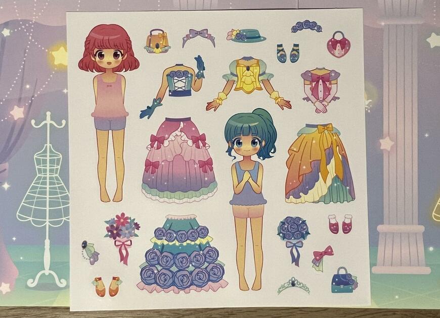 筆者撮影（セリア、ドレスアップシールバッグ ファンタジーキャッスル）