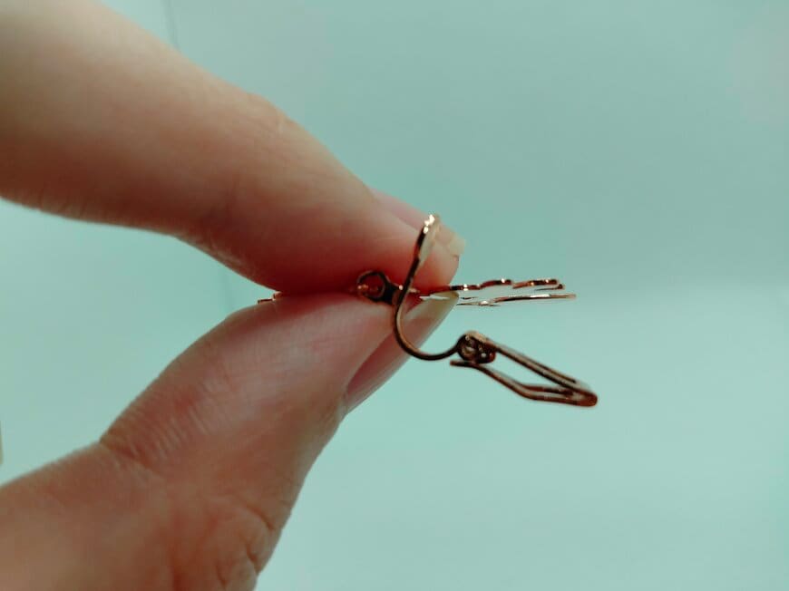 筆者撮影（ダイソー、ディズニーイヤリング）