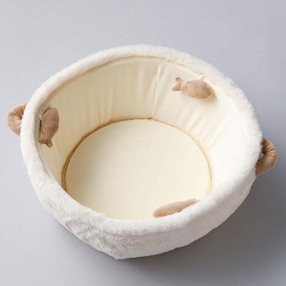出所：ニトリ公式通販ニトリネット 鍋型ペットベッド(アイボリー R40)