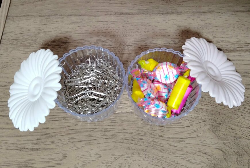 筆者撮影（セリア、インテリアポット ガーベラ）