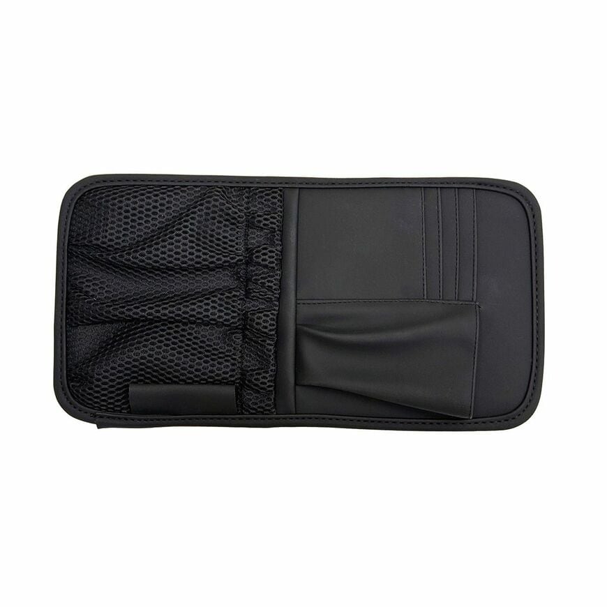 出所：オートバックス公式ブランドサイト　AQ. スムースレザー調サンバイザーポケット