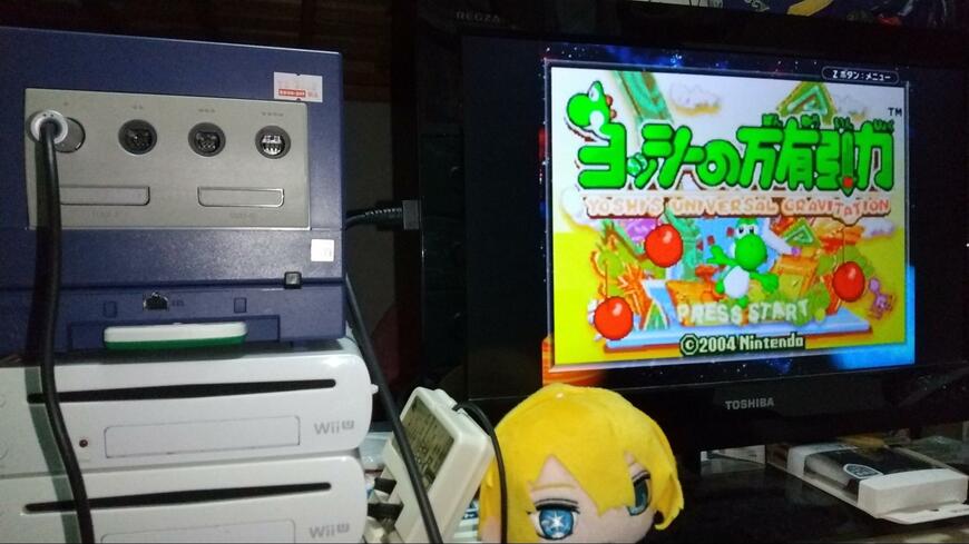 購入したゲームボーイプレイヤー付きゲームキューブ
