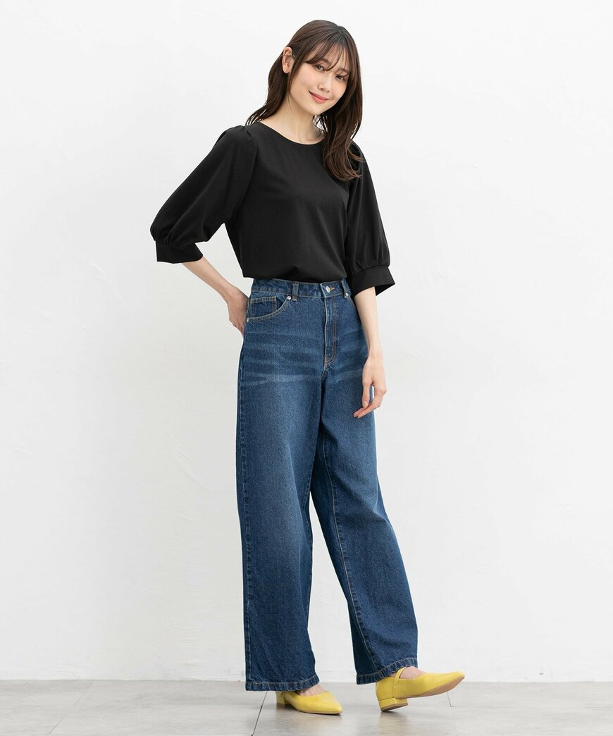 ハニーズ公式　ボリューム６分袖トップス