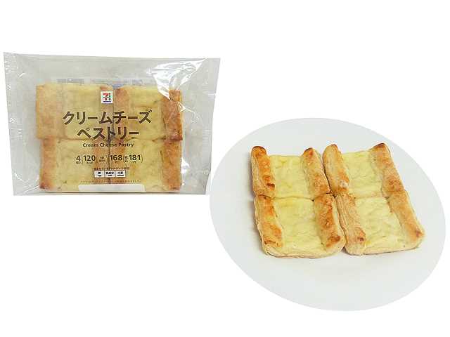 セブン-イレブンの新商品：7プレミアム　クリームチーズペストリー4個入