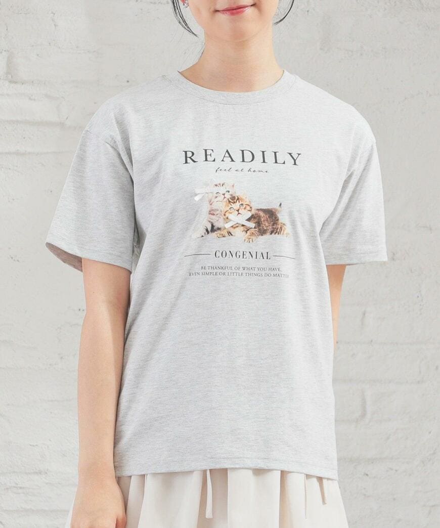 ハニーズ、ネコプリントＴシャツ画像