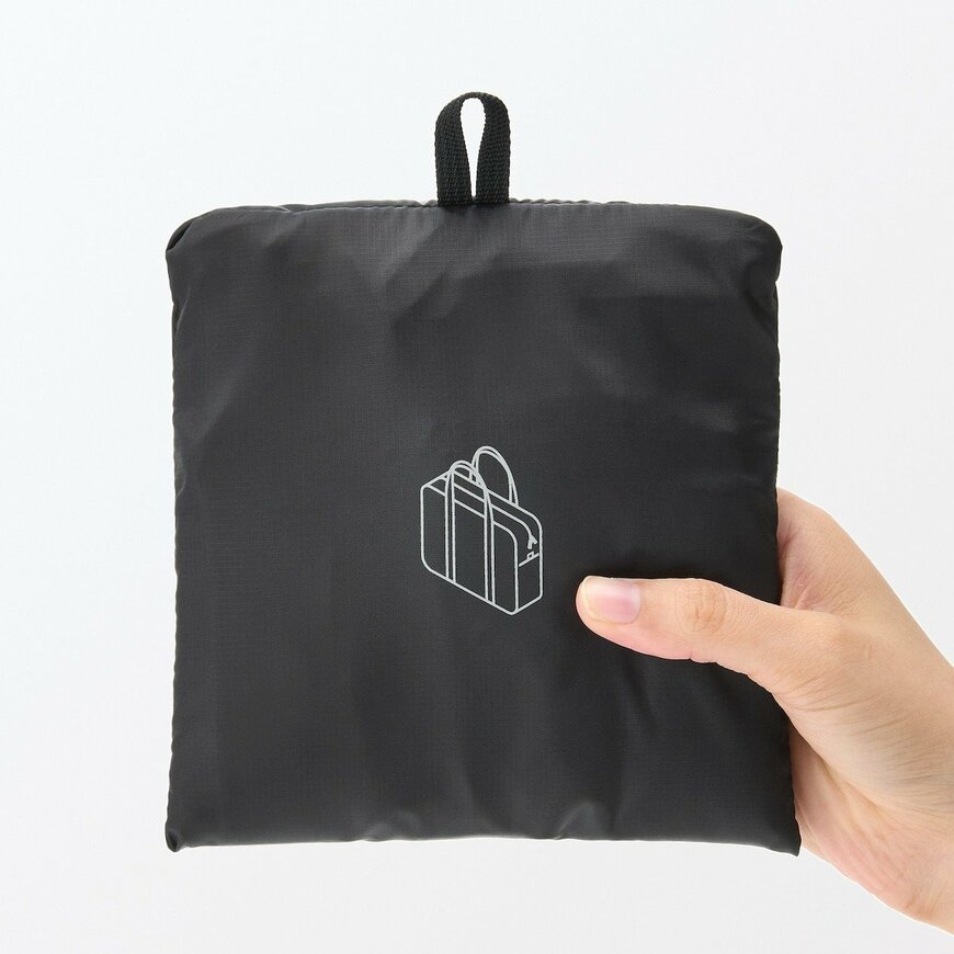 無印良品公式　たためる　撥水横型ボストンバッグ