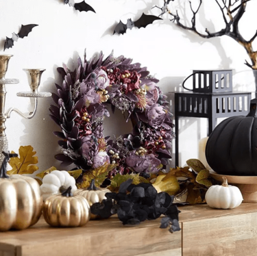 お歳暮 時期 LOWYA初の「ハロウィンリース」が登場！お部屋を華やかに彩ろう フラワー・リース