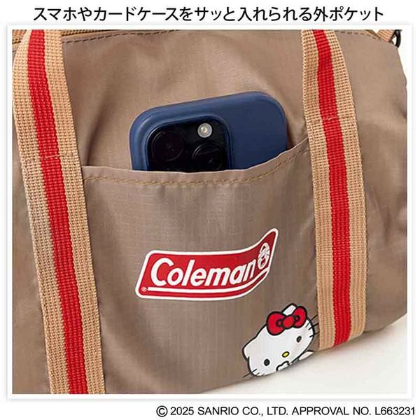 InRed コールマン × ハローキティ「ボストン型ポシェット」