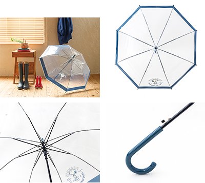 ローソン公式　SNOOPY UMBRELLA BOOK NAVY　画像