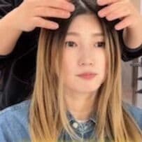 【大変身】8ヵ月ぶりの美容室で大変身！  女性がホワイトベージュカラー×レイヤーで垢抜けヘアに