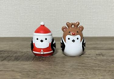キャンドゥで買えたらラッキー！「シマエナガ×クリスマス」の置物に
