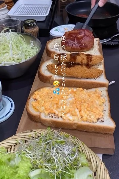 サンドイッチを3種類作ります