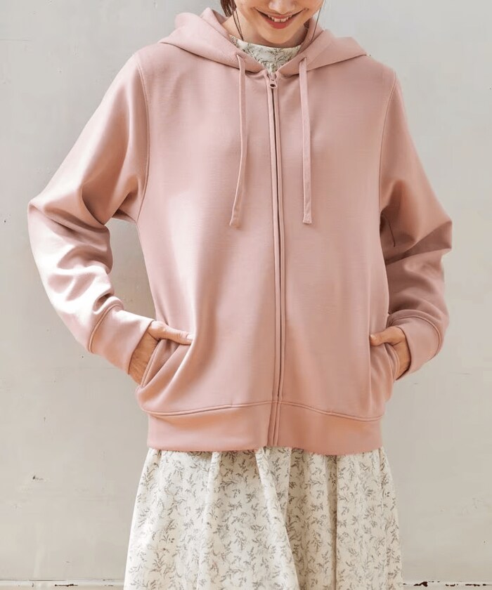 きれいめジップパーカー