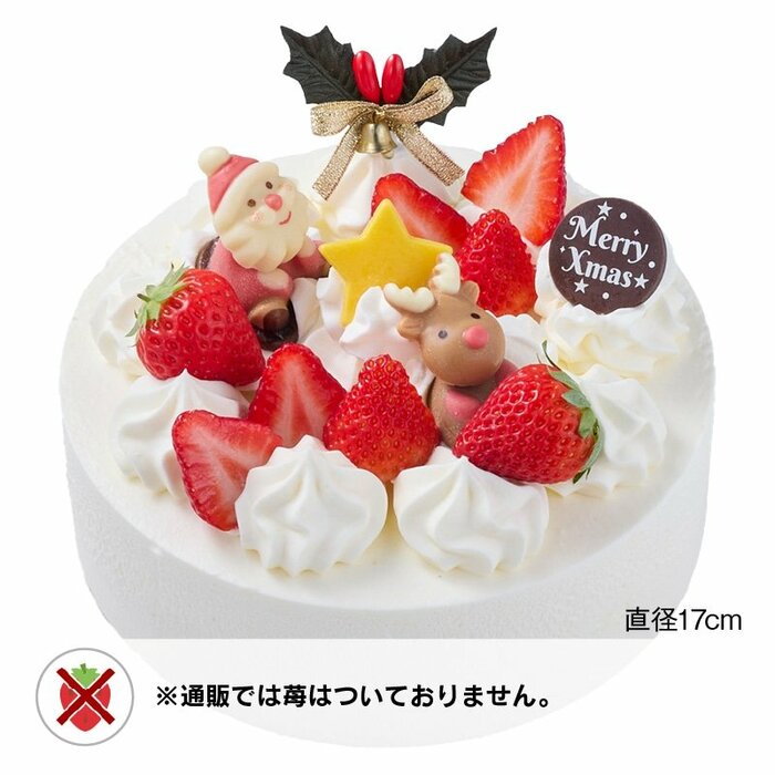 「Xmasショートデコレーション17cm（苺なし）（3996円）」